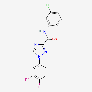 N-(3-chlorophenyl)-1-(3,4-difluorophenyl)-1H-1,2,4-triazole-3-carboxamide