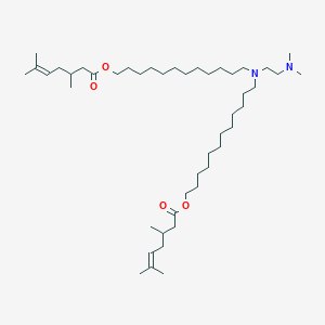 ((2-(Dimethylamino)ethyl)azanediyl)bis(dodecane-12,1-diyl) bis(3,6-dimethylhept-5-enoate)