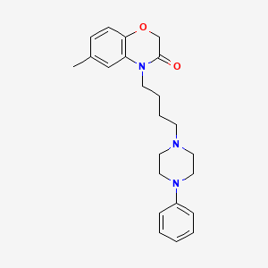 6-methyl-4-[4-(4-phenyl-1-piperazinyl)butyl]-2H-1,4-benzoxazin-3(4H)-one