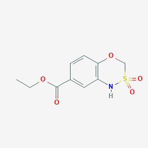 Ethyl 1H,3H-benzo[e][1,3,4]oxathiazine-7-carboxylate 2,2-dioxide