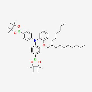 2-((2-Hexyldecyl)oxy)-N,N-bis(4-(4,4,5,5-tetramethyl-1,3,2-dioxaborolan-2-yl)phenyl)aniline