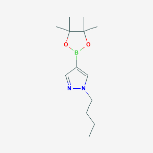 molecular formula C13H23BN2O2 B1528188 1-Butyl-4-(4,4,5,5-tetramethyl-1,3,2-dioxaborolan-2-yl)-1H-pyrazole CAS No. 1488423-70-6