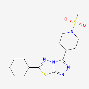 6-Cyclohexyl-3-[1-(methylsulfonyl)-4-piperidinyl][1,2,4]triazolo[3,4-b][1,3,4]thiadiazole