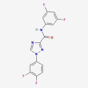 1-(3,4-difluorophenyl)-N-(3,5-difluorophenyl)-1H-1,2,4-triazole-3-carboxamide