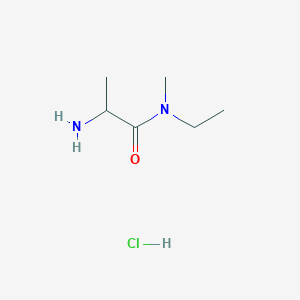 molecular formula C6H15ClN2O B1528208 2-氨基-N-乙基-N-甲基丙酰胺盐酸盐 CAS No. 1796908-56-9