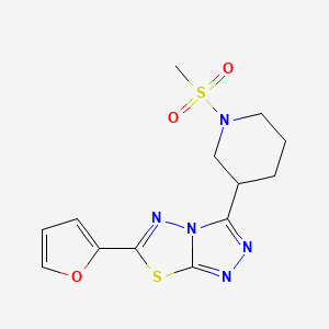 6-(2-Furyl)-3-[1-(methylsulfonyl)-3-piperidinyl][1,2,4]triazolo[3,4-b][1,3,4]thiadiazole