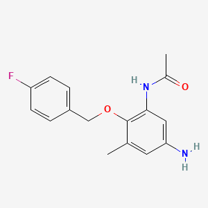 N-{5-amino-2-[(4-fluorobenzyl)oxy]-3-methylphenyl}acetamide