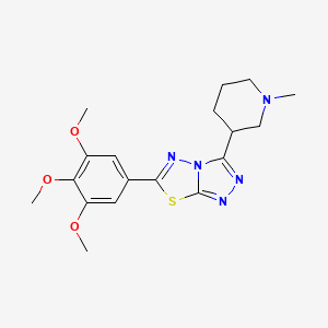 3-(1-Methyl-3-piperidinyl)-6-(3,4,5-trimethoxyphenyl)[1,2,4]triazolo[3,4-b][1,3,4]thiadiazole