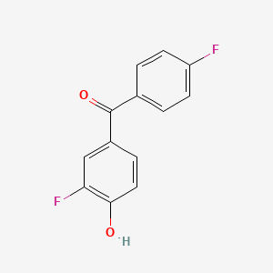 molecular formula C13H8F2O2 B15282159 (3-Fluoro-4-hydroxyphenyl)(4-fluorophenyl)methanone 