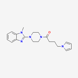 1-methyl-2-{4-[4-(1H-pyrrol-1-yl)butanoyl]-1-piperazinyl}-1H-benzimidazole