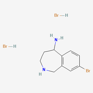 8-Bromo-2,3,4,5-tetrahydro-1H-benzo[c]azepin-5-amine dihydrobromide