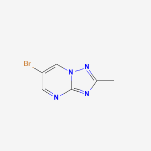 molecular formula C6H5BrN4 B1528219 6-溴-2-甲基[1,2,4]三唑并[1,5-a]嘧啶 CAS No. 1250444-41-7