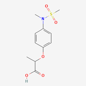 2-{4-[Methyl(methylsulfonyl)amino]phenoxy}propanoic acid