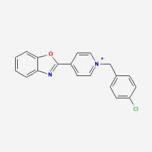 4-(1,3-Benzoxazol-2-yl)-1-(4-chlorobenzyl)pyridinium