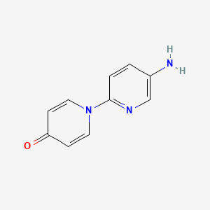 molecular formula C10H9N3O B1528224 1-(5-Aminopyridin-2-yl)-1,4-dihydropyridin-4-one CAS No. 1461715-13-8