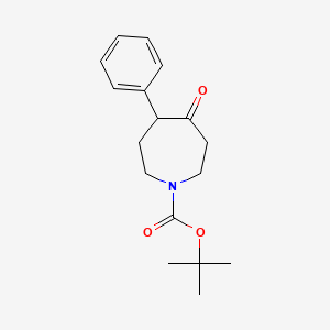 molecular formula C17H23NO3 B1528233 Tert-butyl 4-oxo-5-phenylazepane-1-carboxylate CAS No. 1803562-89-1