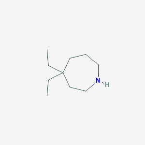 molecular formula C10H21N B1528238 4,4-Diethylazepane CAS No. 1803586-53-9