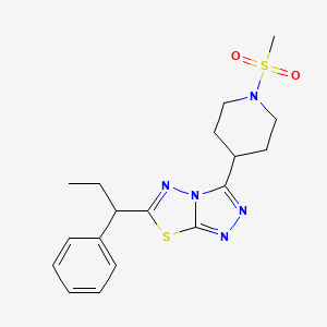 3-[1-(Methylsulfonyl)-4-piperidinyl]-6-(1-phenylpropyl)[1,2,4]triazolo[3,4-b][1,3,4]thiadiazole