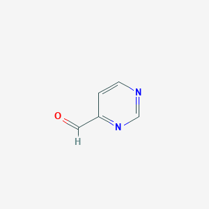 molecular formula C5H4N2O B152824 嘧啶-4-甲醛 CAS No. 2435-50-9