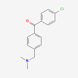 (4-Chlorophenyl){4-[(dimethylamino)methyl]phenyl}methanone