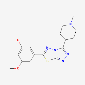 6-(3,5-Dimethoxyphenyl)-3-(1-methyl-4-piperidinyl)[1,2,4]triazolo[3,4-b][1,3,4]thiadiazole