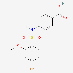 4-{[(4-Bromo-2-methoxyphenyl)sulfonyl]amino}benzoic acid