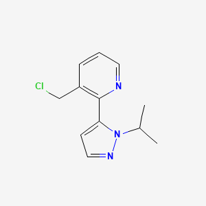 3-(chloromethyl)-2-(1-isopropyl-1H-pyrazol-5-yl)pyridine