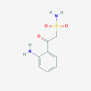 molecular formula C8H10N2O3S B1528245 2-(2-氨基苯基)-2-氧代乙烷-1-磺酰胺 CAS No. 49666-97-9