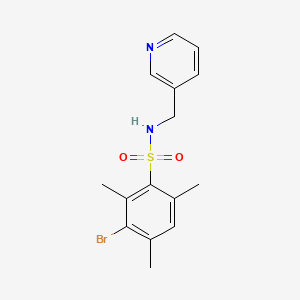 3-bromo-2,4,6-trimethyl-N-(3-pyridinylmethyl)benzenesulfonamide