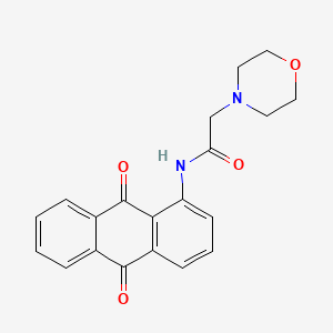 N-(9,10-dioxo-9,10-dihydroanthracen-1-yl)-2-(morpholin-4-yl)acetamide