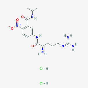 molecular formula C16H27Cl2N7O4 B1528248 H-L-精氨酸-anbaipr 2hcl CAS No. 1272755-10-8