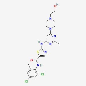 molecular formula C22H25Cl2N7O2S B15282496 4-Chloro Dasatinib 