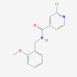 molecular formula C14H13ClN2O2 B15282504 2-Chloro-N-(2-methoxybenzyl)isonicotinamide 