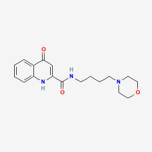 4-hydroxy-N-[4-(4-morpholinyl)butyl]-2-quinolinecarboxamide