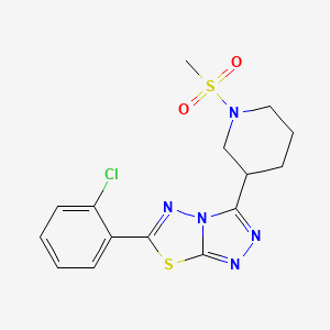 6-(2-Chlorophenyl)-3-[1-(methylsulfonyl)-3-piperidinyl][1,2,4]triazolo[3,4-b][1,3,4]thiadiazole