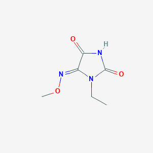 1-Ethylimidazolidine-2,4,5-trione 5-(O-methyloxime)