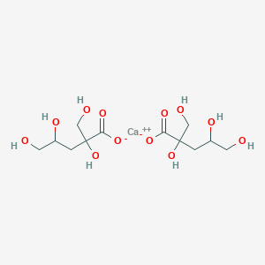 molecular formula C12H22CaO12 B15282577 Calcium 2,4,5-trihydroxy-2-(hydroxymethyl)pentanoate 