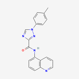 1-(4-methylphenyl)-N-(5-quinolinyl)-1H-1,2,4-triazole-3-carboxamide