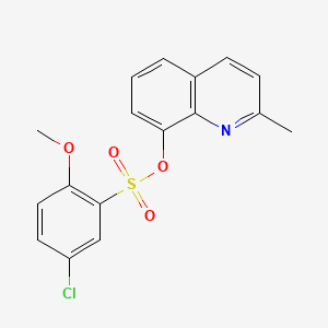 2-Methyl-8-quinolinyl 5-chloro-2-methoxybenzenesulfonate