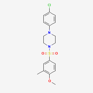 1-(4-Chlorophenyl)-4-[(4-methoxy-3-methylphenyl)sulfonyl]piperazine