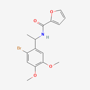 N-[1-(2-bromo-4,5-dimethoxyphenyl)ethyl]-2-furamide