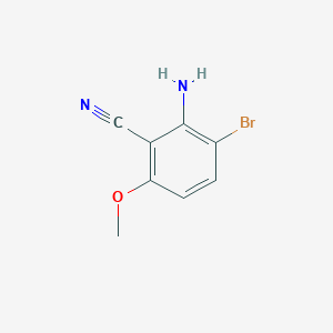 molecular formula C8H7BrN2O B1528264 2-氨基-3-溴-6-甲氧基苯甲腈 CAS No. 1440526-35-1