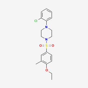 1-(2-Chlorophenyl)-4-[(4-ethoxy-3-methylphenyl)sulfonyl]piperazine