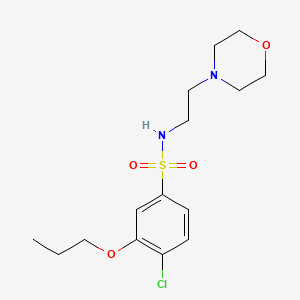 4-chloro-N-[2-(4-morpholinyl)ethyl]-3-propoxybenzenesulfonamide