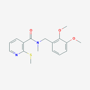 N-(2,3-Dimethoxybenzyl)-N-methyl-2-(methylthio)nicotinamide