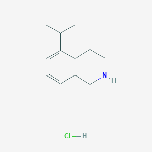 molecular formula C12H18ClN B1528272 5-(丙烷-2-基)-1,2,3,4-四氢异喹啉盐酸盐 CAS No. 1798012-02-8