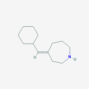 molecular formula C13H23N B15282723 4-(Cyclohexylmethylene)azepane 