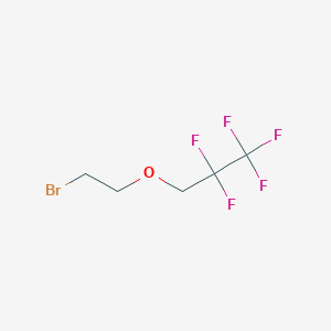 molecular formula C5H6BrF5O B1528276 3-(2-溴乙氧基)-1,1,1,2,2-五氟丙烷 CAS No. 1565435-09-7