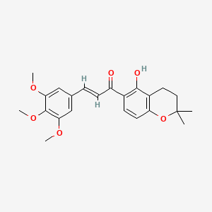 1-(5-hydroxy-2,2-dimethyl-3,4-dihydro-2H-chromen-6-yl)-3-(3,4,5-trimethoxyphenyl)-2-propen-1-one