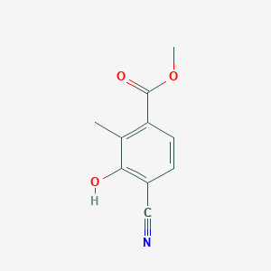 molecular formula C10H9NO3 B15282797 Methyl 4-cyano-3-hydroxy-2-methylbenzoate 